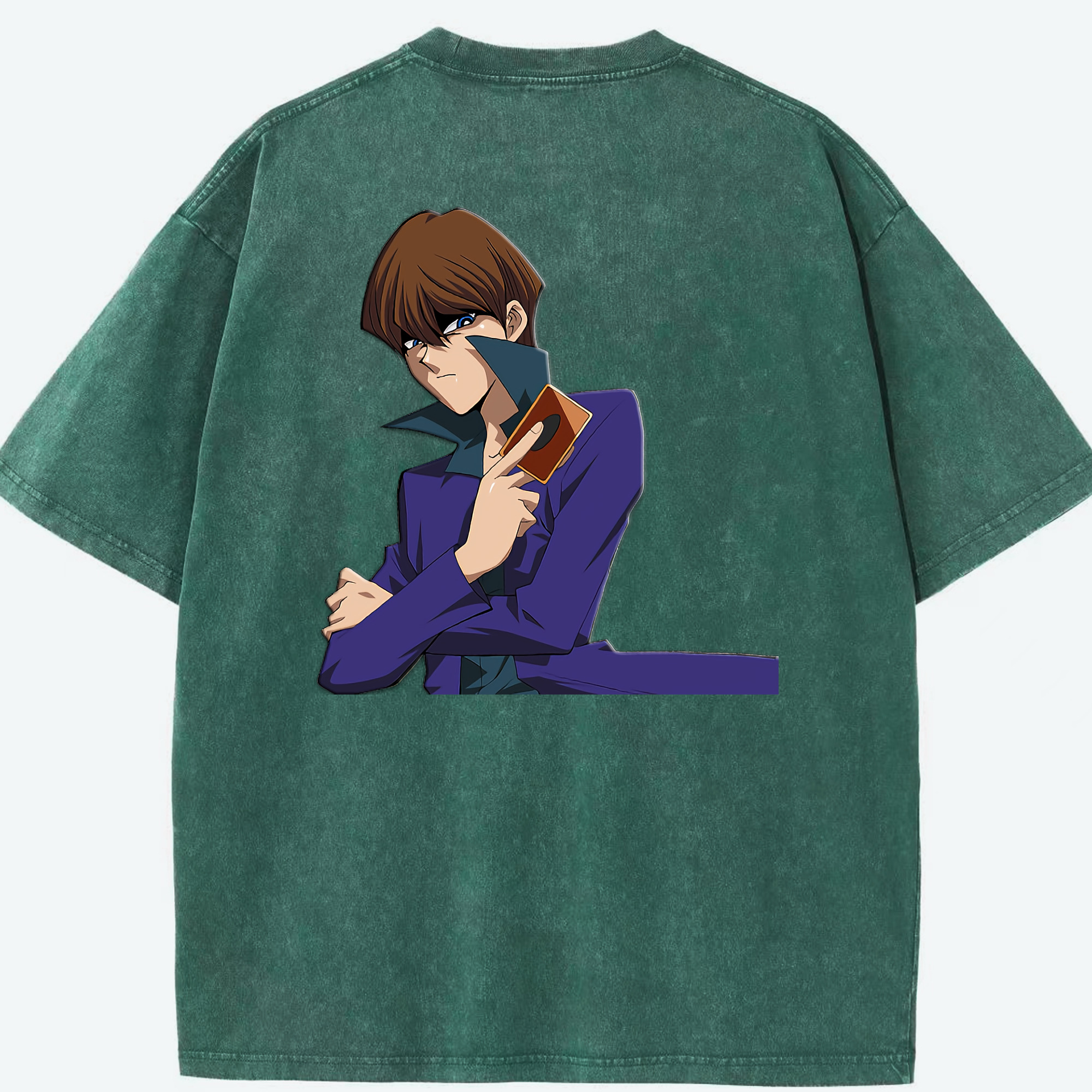 （画像用） 遊☆戯☆王 Yu-Gi-Oh! 綿100% ヴィンテージ風 半袖Tシャツ（背面プリント）